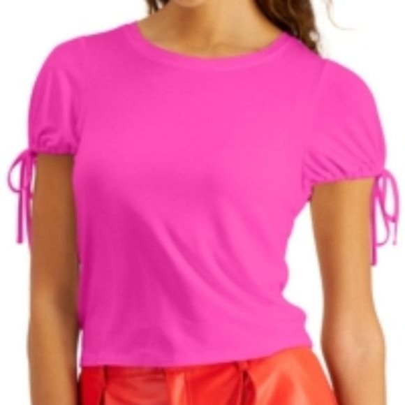 Bar III Knit Tie-Sleeve Top Sz XXL - Picture 9 of 10